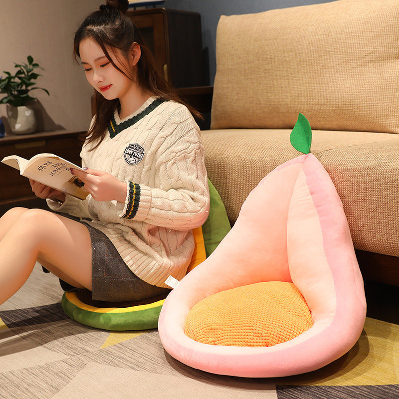 Kawaii Plush Fruit Soft Stuffed Cactus Avocado Carrot Pillow