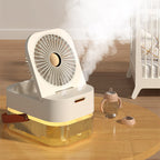 Humidifier Spray Fan Portable With Night Light