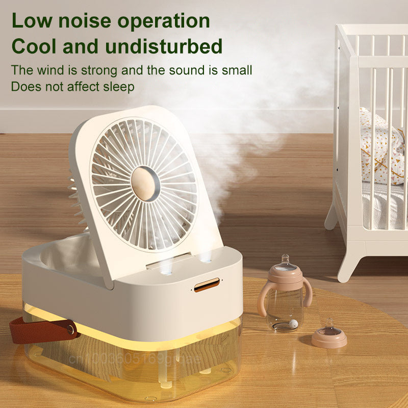 Humidifier Spray Fan Portable With Night Light