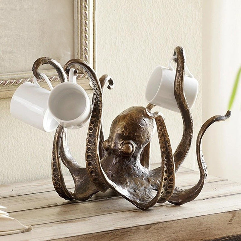Octopus Tea Cup Holder Large Decorative, Table Top