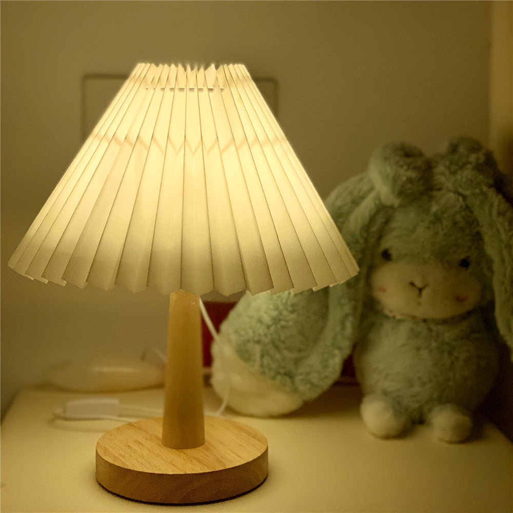 Vintage Pleated Lamp Dimmable Korean