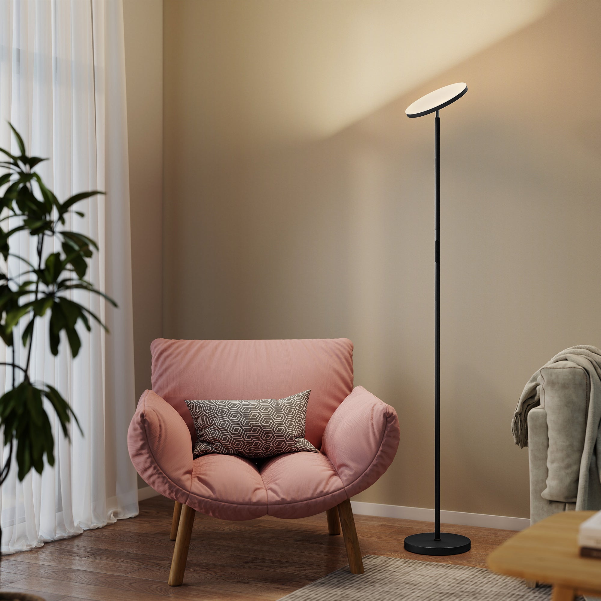 Tall Dimmable Standing Lamp with Remote & Touch Control