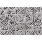 Modern Area Rug, Triangle Pattern Non-Slip Washable