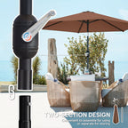 2.6 m Garden Parasol Umbrella with Aluminium Pole