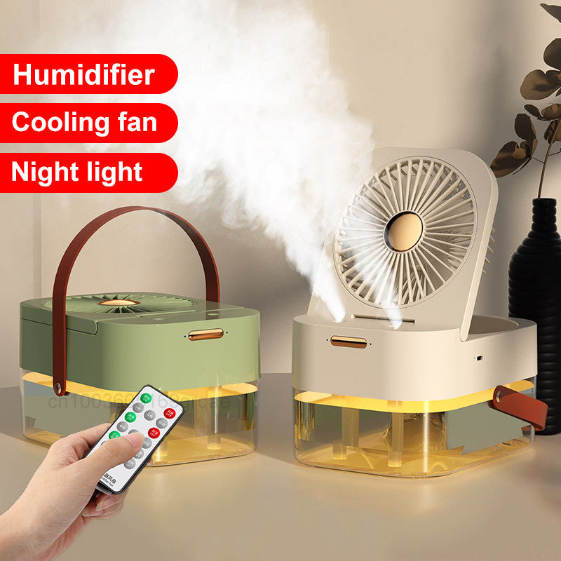 Humidifier Spray Fan Portable With Night Light