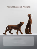 Luxury Leopard Resin Sculpture | Premium Home Decor