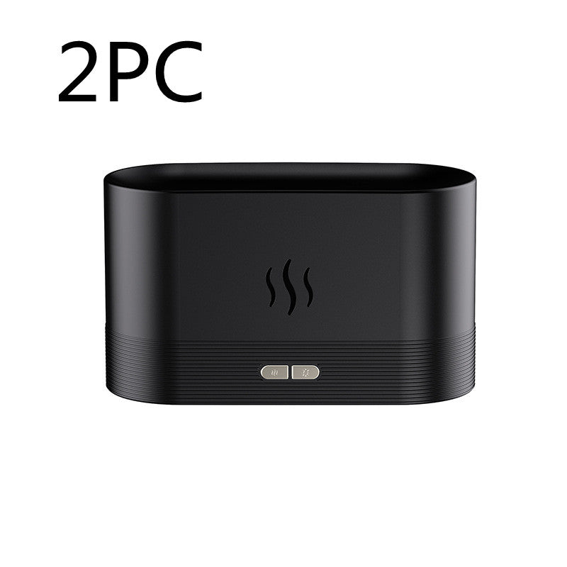 Diffuser With Flame Light Mist Humidifier Aromatherapy