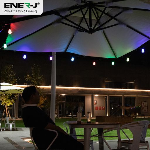 Solar RGB+WW, String Lights with Remote for Festive, 10 Meters