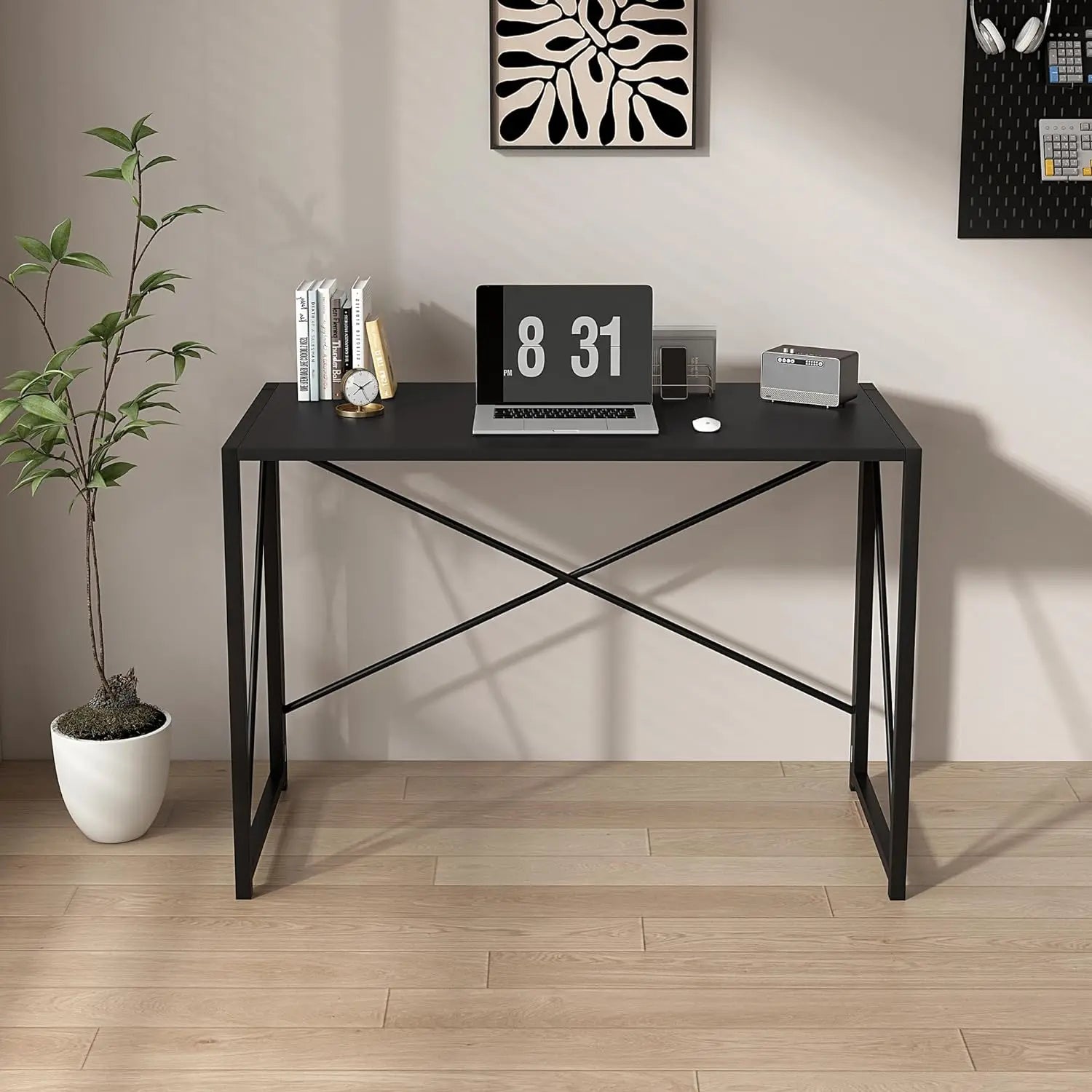 Workstation Foldable Desk, No Assembly-80cm