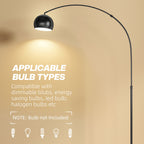 Arc Floor Lamp, Modern Adjustable Standing