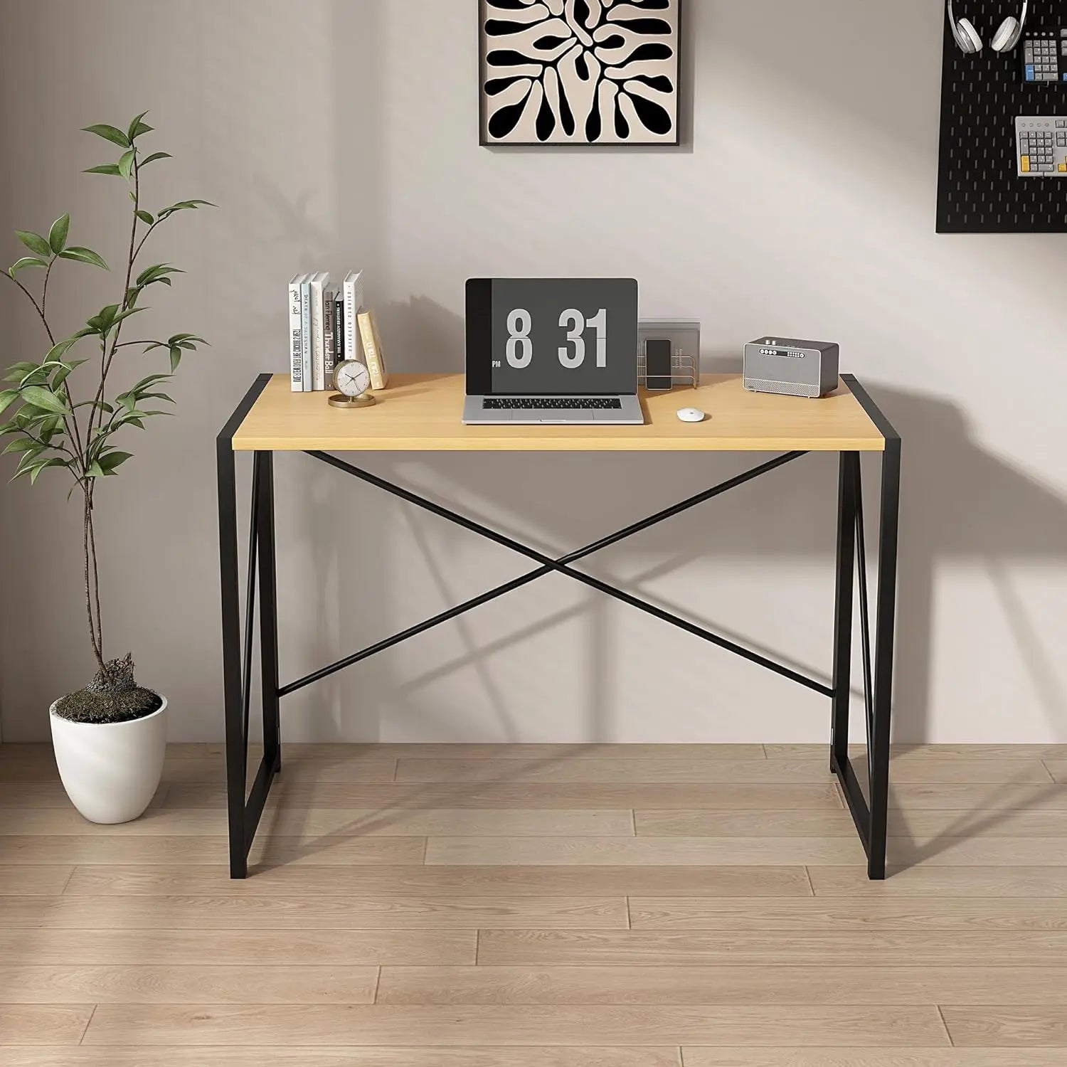 Workstation Foldable Desk, No Assembly-80cm