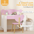 Kids Desk and Chair Set with Drawer, 3-8 years old