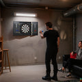 Bristle Dartboard with Cabinet, 6 Steel Tip Darts, Cabinet