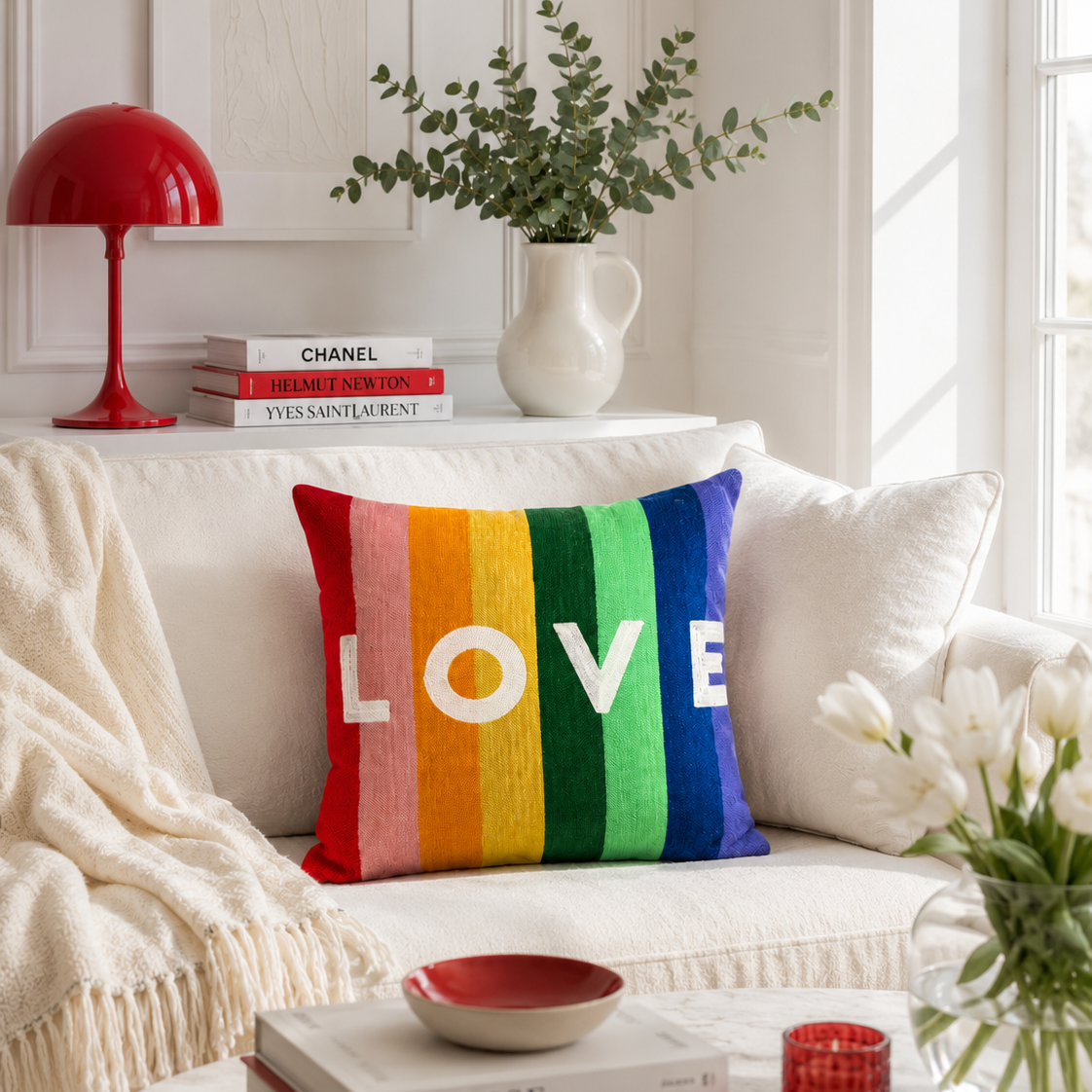 Rainbow LOVE Cushion | Premium Quality