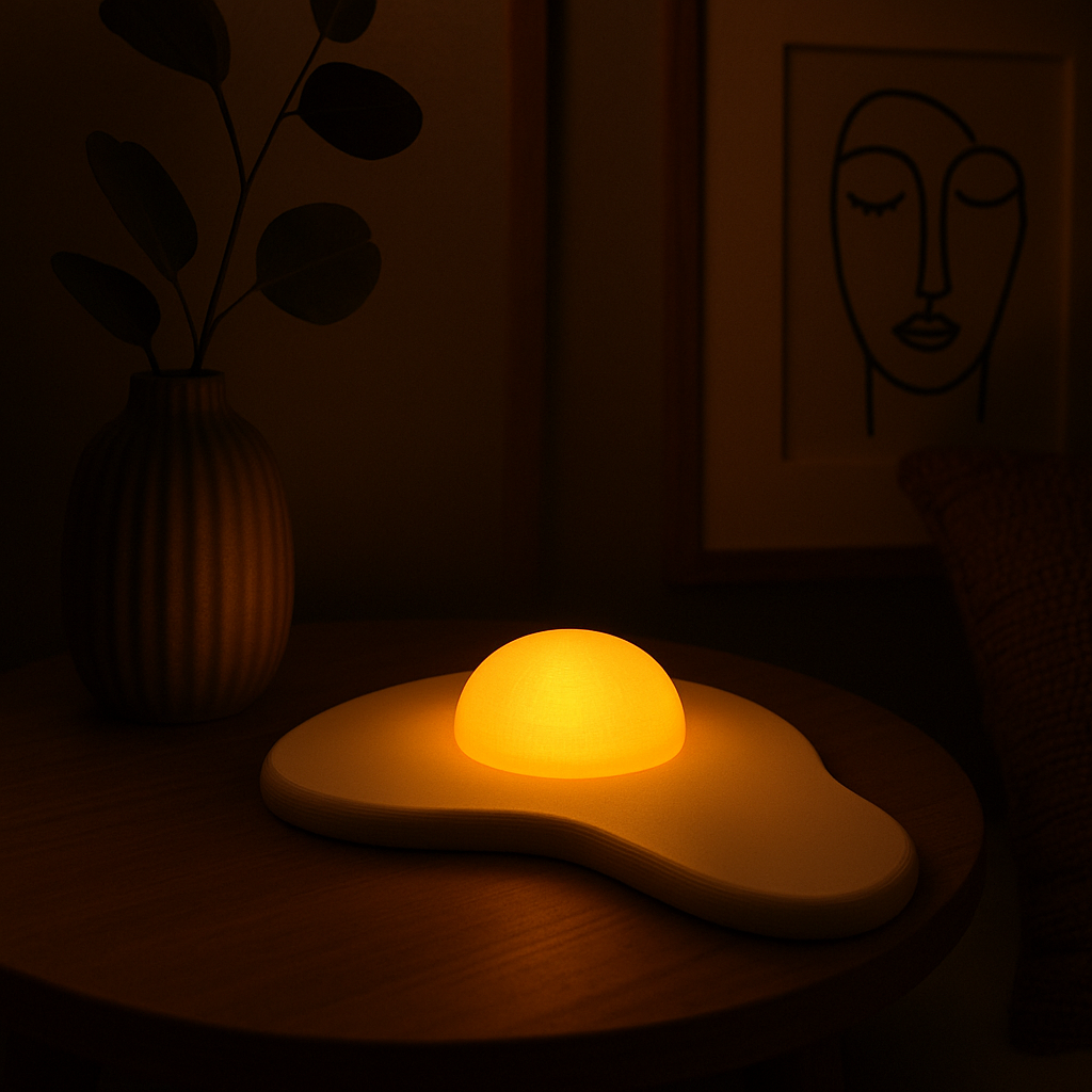 Fried Egg USB LED Night Desk Lamp – Eco-Friendly
