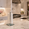 Crystal Kitchen Roll Holders Free Standing, Crushed Diamond - Gift Box