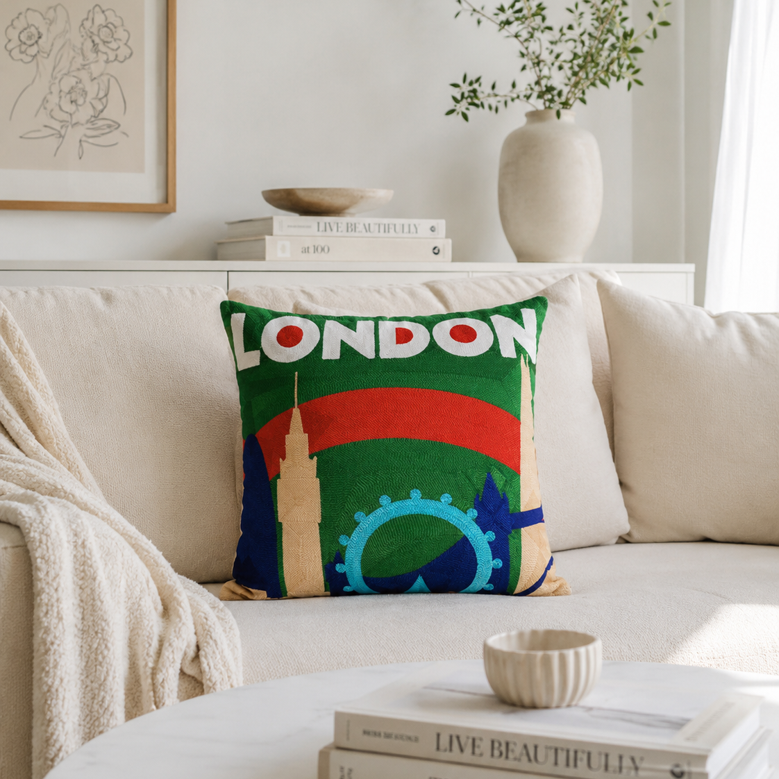 London Skyline Cushion | Premium Quality