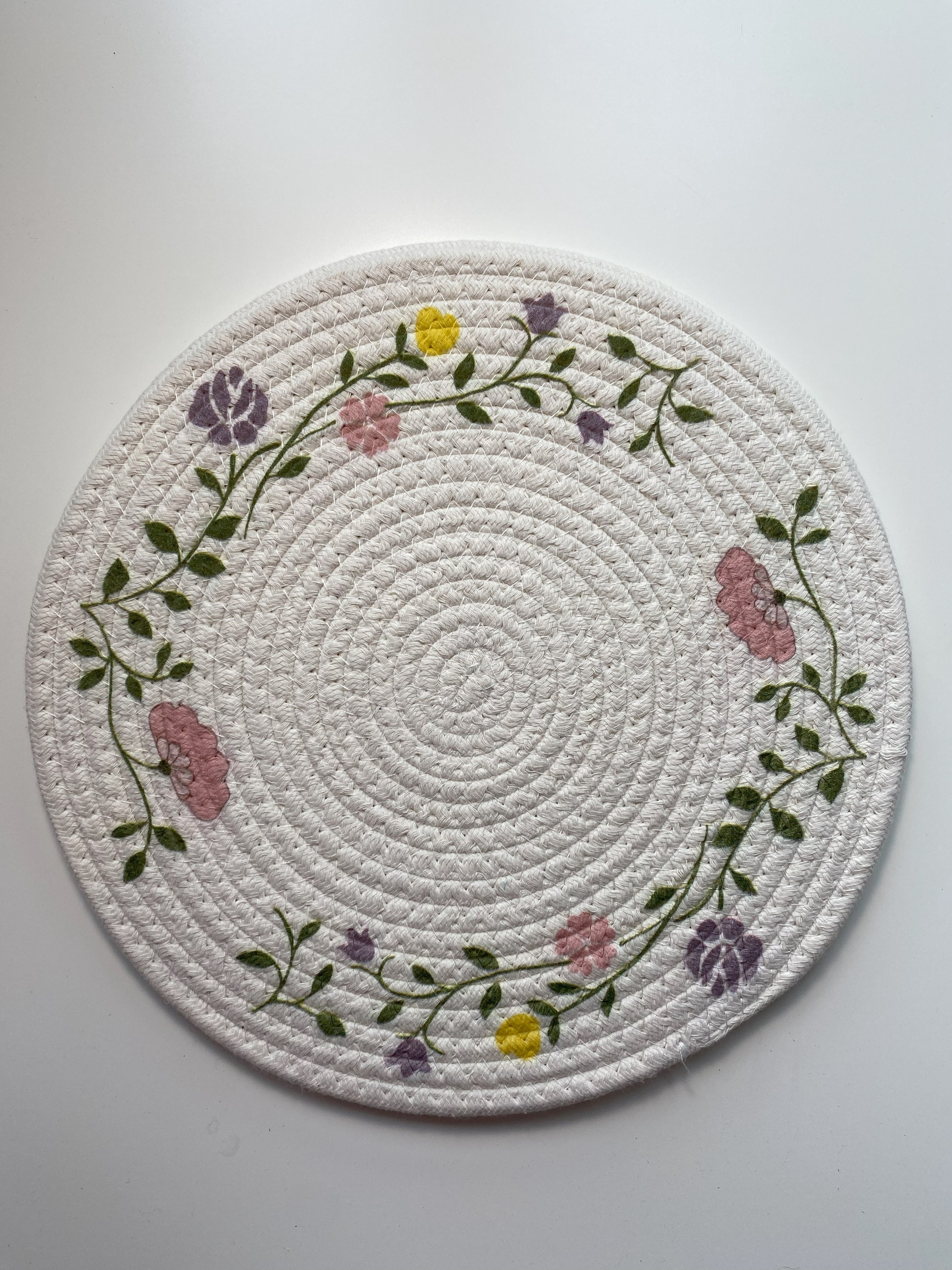 Colourful Round Cotton Placemats & Coasters