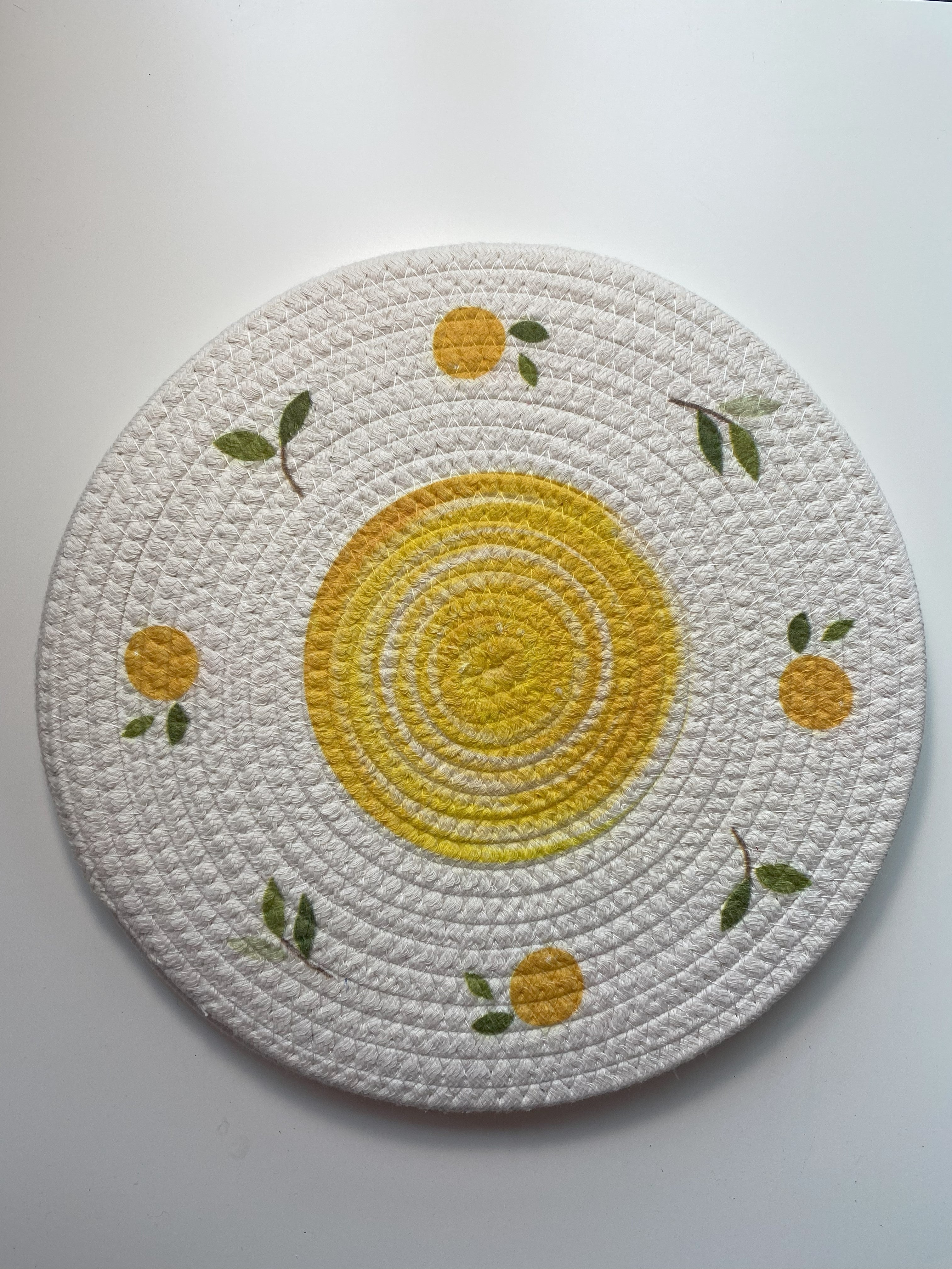 Colourful Round Cotton Placemats & Coasters