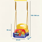 Kids Swing Seat with Seatbelt, Adjustable Rope, 3 in 1, Detachableb