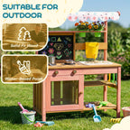 Kids Wooden Play Kitchen, for Age 3-6, Pink