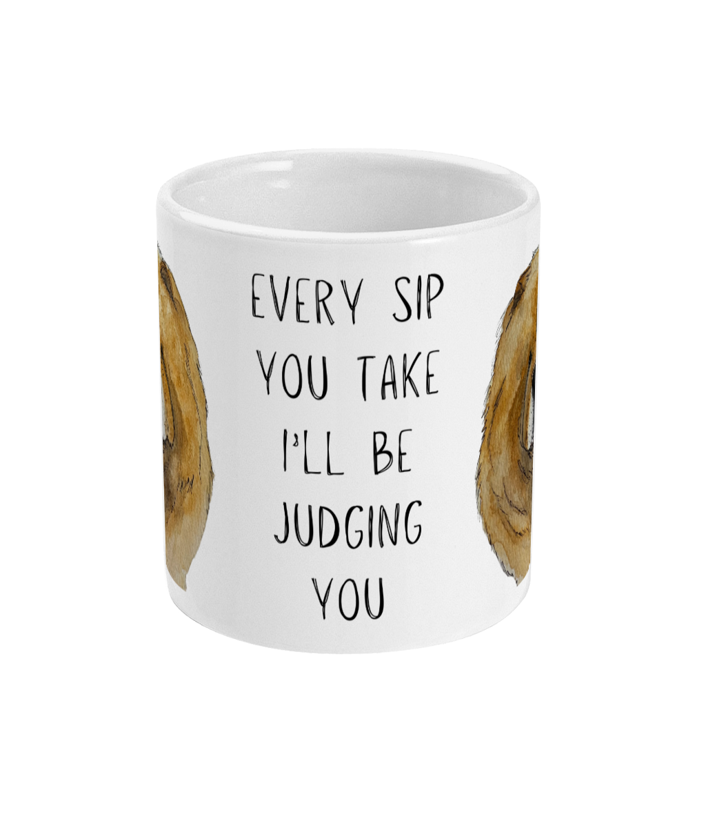 Red Chow Chow Mug: Every Sip You Take, I’m Watching!