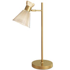 Modern Bedside Table Lamp with Adjustable Flower-Shaped Head
