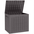 93L Plastic Outdoor Garden Storage Container with Handles, Waterproof