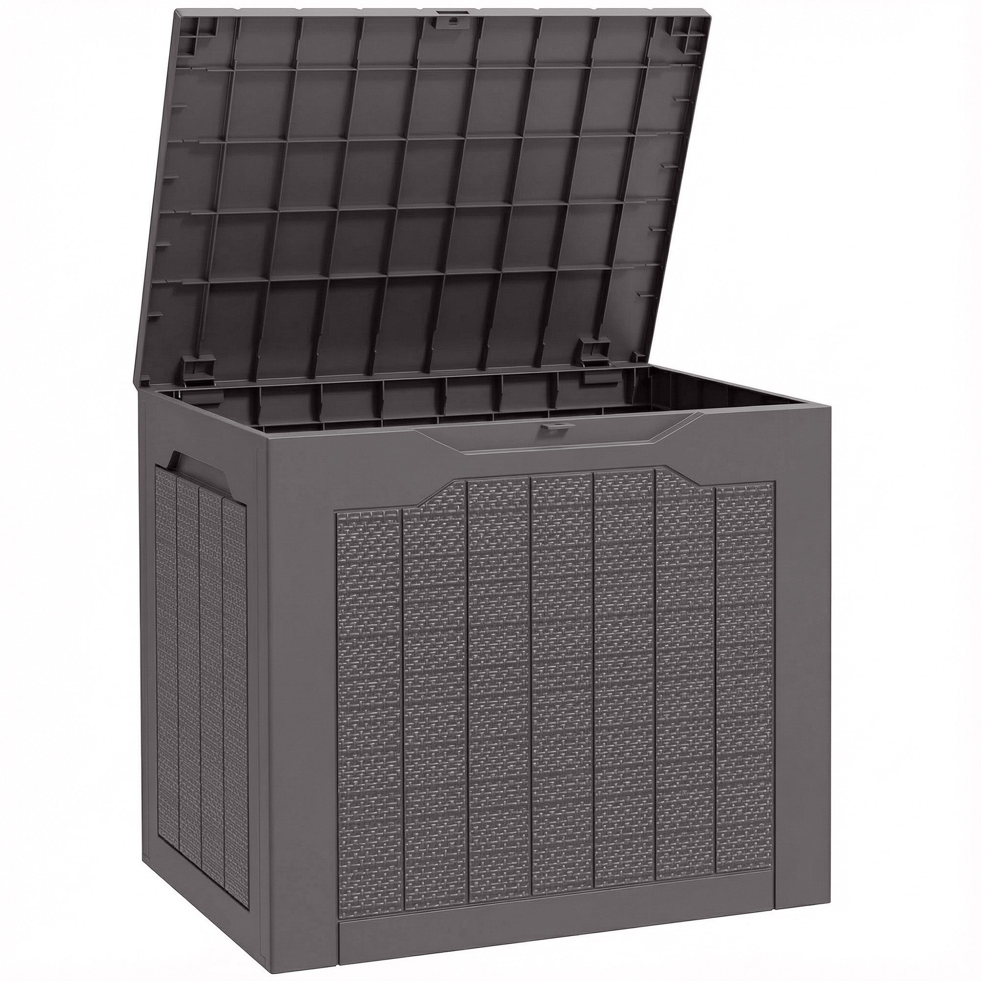 93L Plastic Outdoor Garden Storage Container with Handles, Waterproof