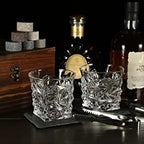 Whiskey Stones & Glasses Set, Granite Ice Cube For Whisky