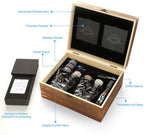 Whiskey Stones & Glasses Set, Granite Ice Cube For Whisky