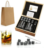 Whiskey Stones & Glasses Set, Granite Ice Cube For Whisky