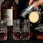Whiskey Stones & Glasses Set, Granite Ice Cube For Whisky