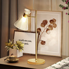 Modern Bedside Table Lamp with Adjustable Flower-Shaped Head