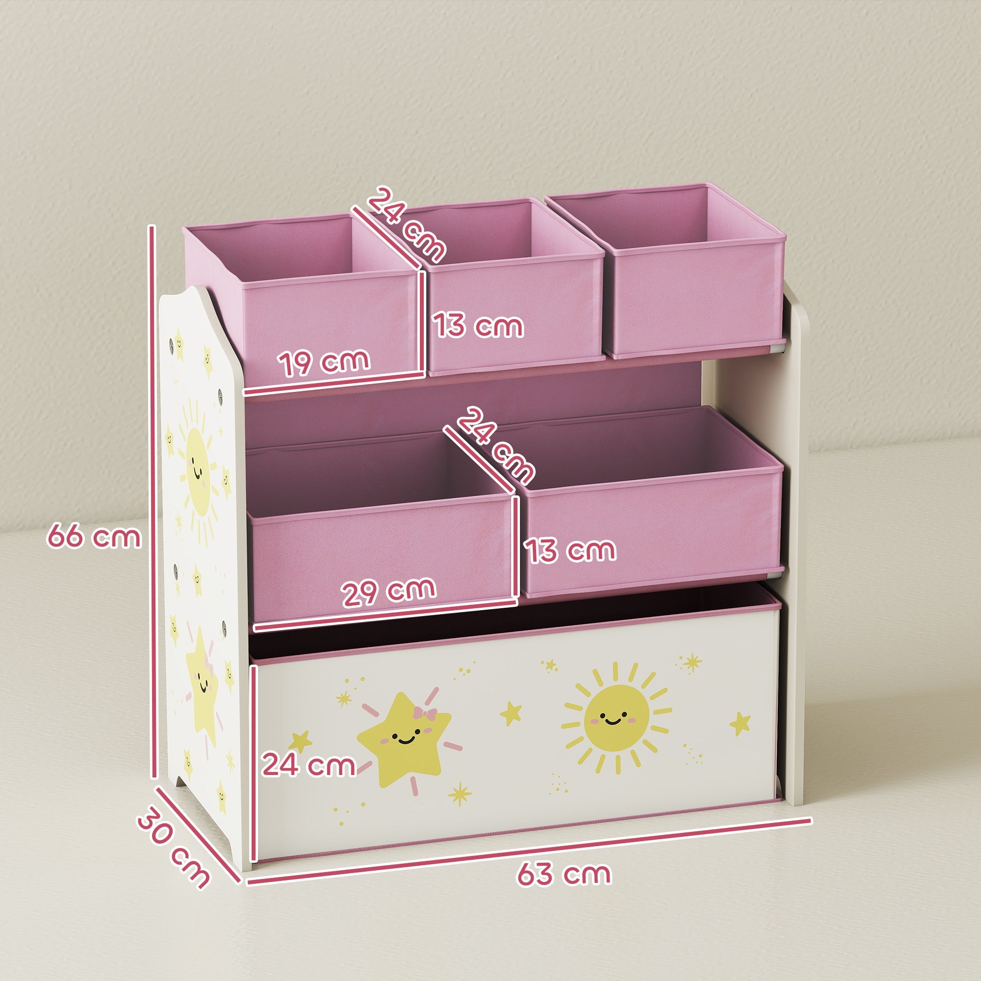 Kids Toy Storage Units, 3-Tier