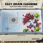 42.5L Compressor Fridge Freezer, Camping Refrigerator with App Control