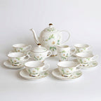 Ivory Camellia Tea Set - Service for 6 (15 Pieces)
