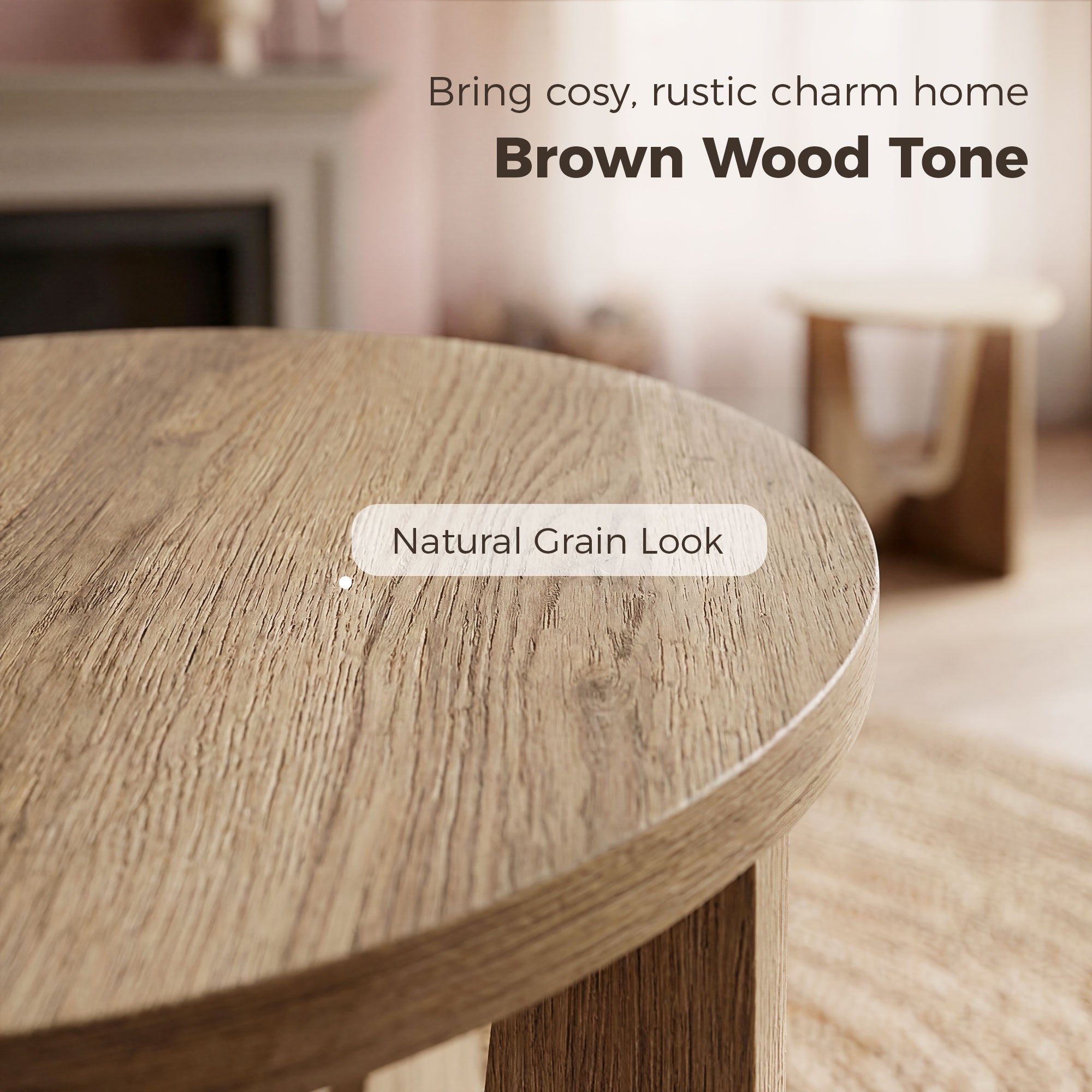 End Table Compact Round Side Table