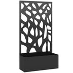 Metal Garden Bed with Trellis with Privacy Screen for Climbing Plants