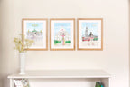 The lady on rollers and Big Ben, personalised