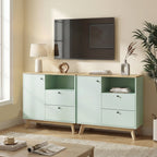 Buffet Cabinet with 2 Drawers, Open Compartment