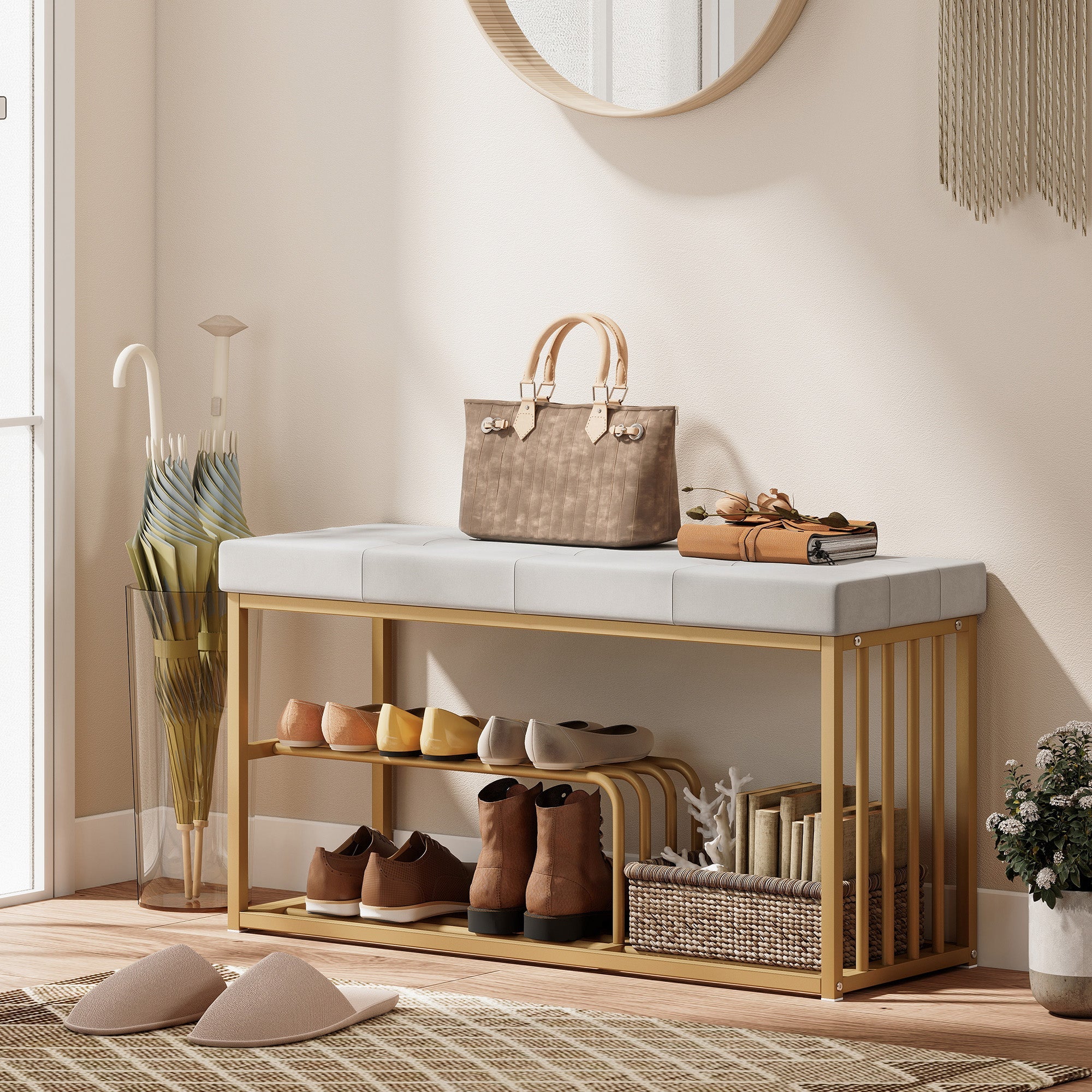 Bench and Shoe Storage