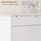 Shoe Cabinet with Louvered Doors