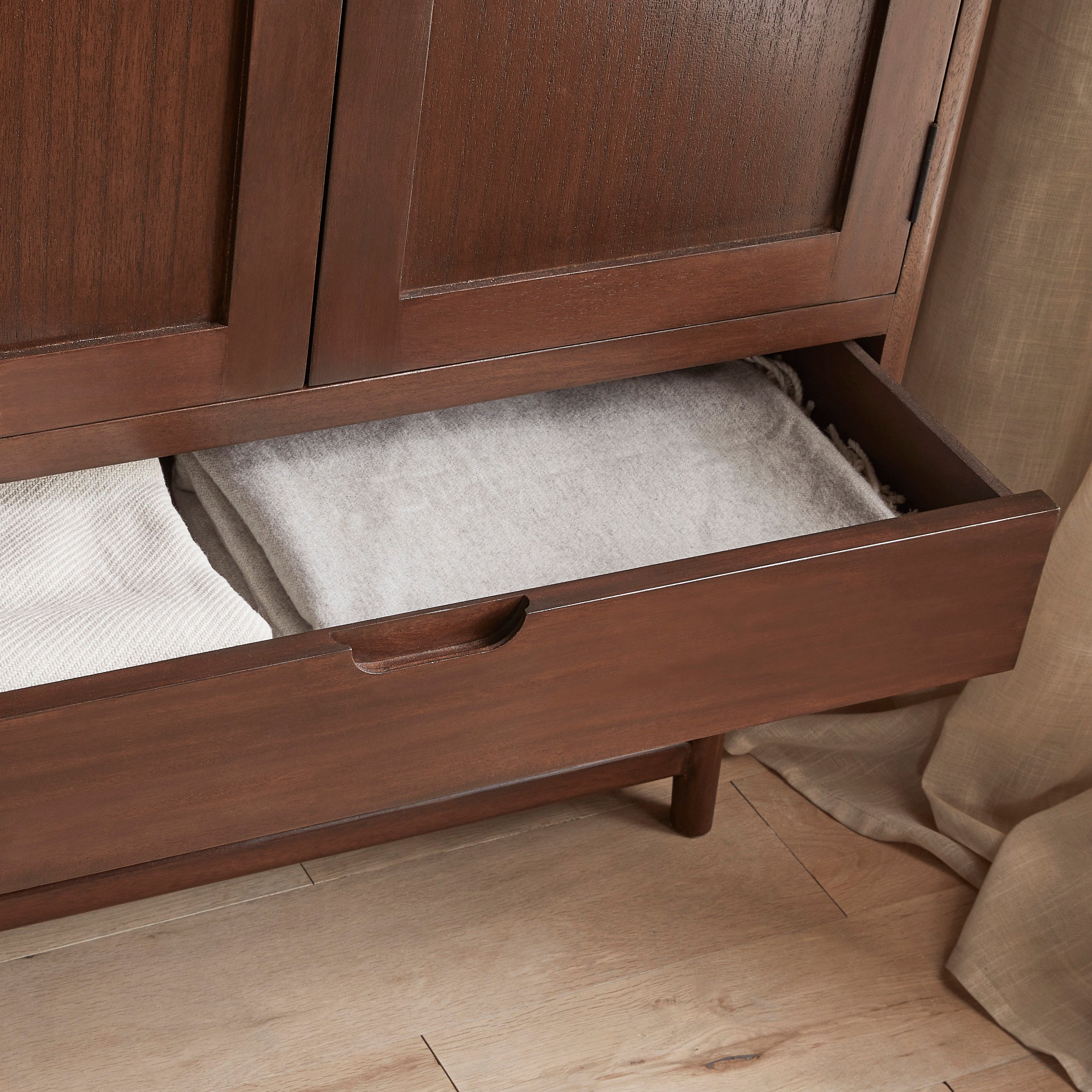 Norway Dark Walnut Wardrobe - 180cm