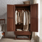 Norway Dark Walnut Wardrobe - 180cm