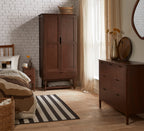 Norway Dark Walnut Wardrobe - 180cm