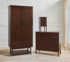 Norway Dark Walnut Wardrobe - 180cm