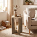 End Table Compact Round Side Table