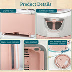 Electric Stainless Steel Kettle and Toaster Set - Pink