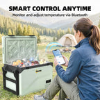 42.5L Compressor Car Fridge Freezer, Camping Refrigerator with App Control, -20℃
